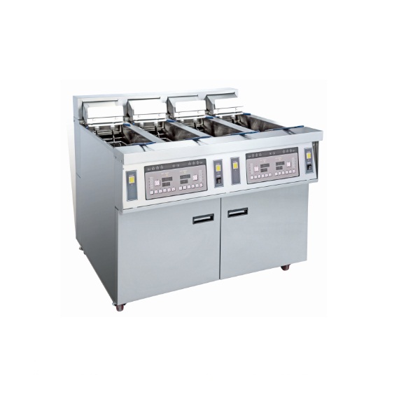 OFE-56A Computer Panel Electric Open Fryer Chips Chicken Fryer Machine (Four Tanks Four Baskets)