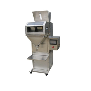 semi automatic double scale rice coffee beans fertilizer detergent powder granule weigh filling packing machine