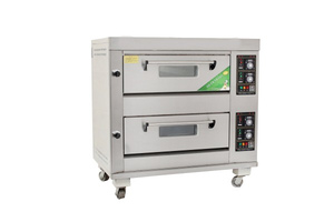 Economic Type 2 Decks 4 Trays Gas Deck Oven