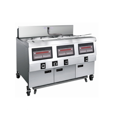 OFE-323 Comptuer Panel Electric Double Tanks Open Fryer (Three Tanks Six Baskets)