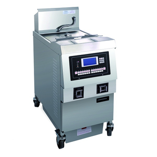 OFG-321L LCD Panel Gas Single Tank Open Fryer (One Tank Two Baskets)