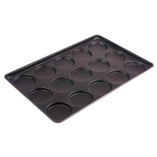 Commerecial 4 Inch Non Stick Hamburger Roll Tray Biscuit Bakery Bun Accessories Baking Pan Bakery Tools Non Stick Hamburger Baking Tray Aluminum Burger Bakeware
