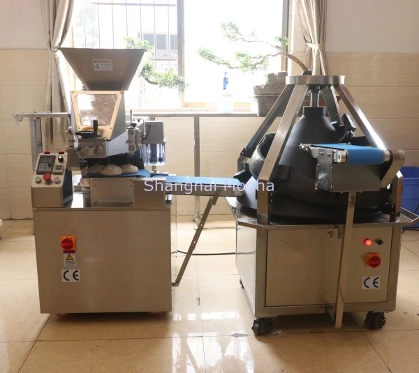 Automatic 100 Gram To 500 Gram Loaf Bread Dough Divider with Dough Baller Dough Divider And Rounder Machine 